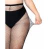 Leg avenue medias en red negro talla plus - 2