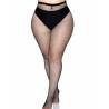Panty Leg Avenue Callie con costura talla grande, de frente con braguita reforzada