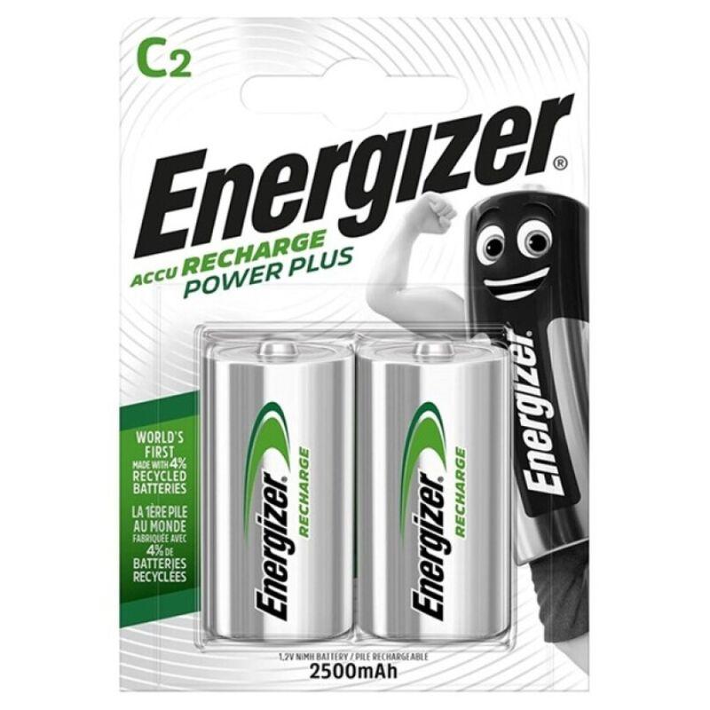 Energizer power plus pila recargable hr14 c 2500mah blister*2