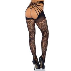 Leg avenue wrap around crothless tights one size - 3