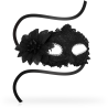 Ohmama masks antizaz estilo veneciano flor lateral color negra - 2