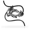 Ohmama masks antifaz con perlitas color negro - 2