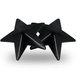 Coquette chic desire - cubre pezones metal estrellas negras