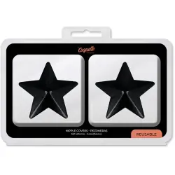 Coquette chic desire - cubre pezones metal estrellas negras