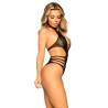 Leg avenue body de encajes talla unica - negro - 3