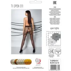 Passion - tiopen 011 medias negro 3/4 20 den