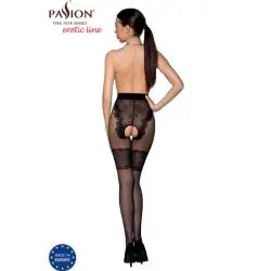 Passion - tiopen 013 medias negro 1/2 20/40 den