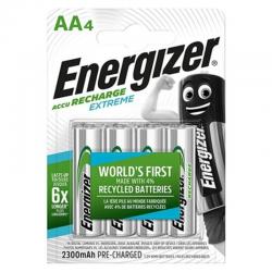 Energizer extreme pila recargable hr6 aa 2300mah blister*4