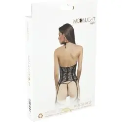 Moonlight - modelo 8 bodystocking negro talla única