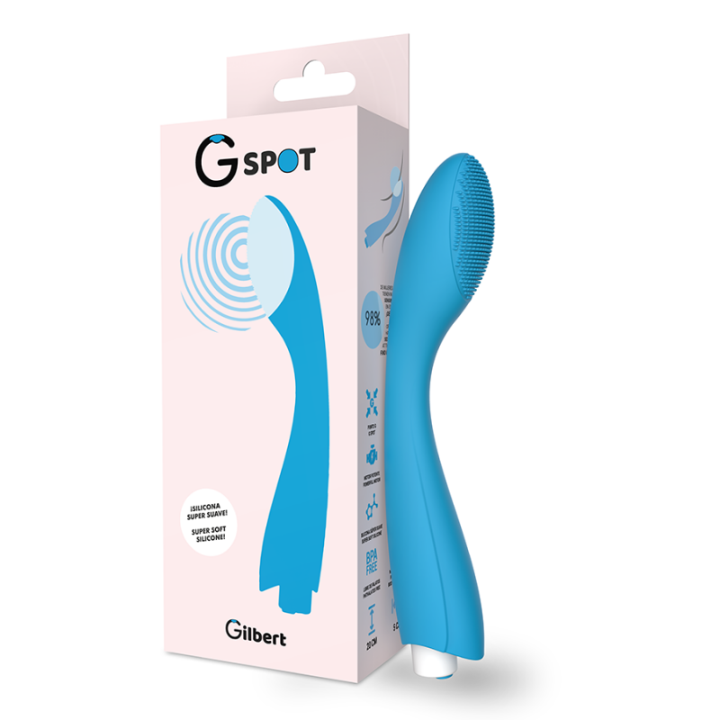 G-spot gylbert vibrador punto g azul turquesa G-spot gylbert vibrador punto g azul turquesa