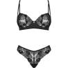 Conjunto de encaje Obsessive Serena Love, sujetador y braguita sin modelo