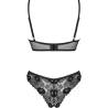 Conjunto de encaje Obsessive Serena Love, parte trasera del sujetador y braguita