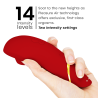 Los 14 niveles de intensidad del Womanizer Premium 2 burdeos