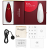 Contenido de la caja del Womanizer Premium 2 burdeos