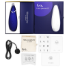 Contenido de la caja del Womanizer Premium 2 arándano