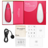 Contenido de la caja del Womanizer Premium 2 frambuesa
