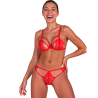 Passion - anuvera set sujetador + tanga rojo s/m - 1