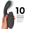 Womanizer DUO 2 negro en la mano, con su brazo vibrador