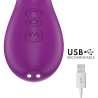 Intense - ateneo vibrador multifunción recargable 7 vibraciones con lengua oscilante y ondas estimuladoras morado - 6