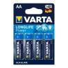 Varta longlife power pila alcalina aa lr6 blister 4 unidades - 1