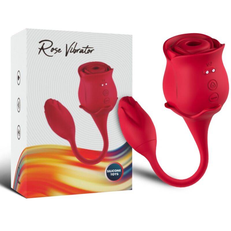 Armony - rosa ondas estimuladoras de clítoris & vibrador 10 modos rojo - - 1