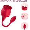 Armony - rosa ondas estimuladoras de clítoris & vibrador 10 modos rojo - 5