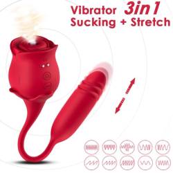 Armony - roseknigth ondas estimuladoras clítoris & vibrador rojo - 2