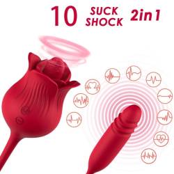 Armony - roselip estimulador clitoris con lengua 10 modos & vibrador rojo - - 2 Armony - roselip estimulador clitoris con lengua 10 modos & vibrador rojo - - 2