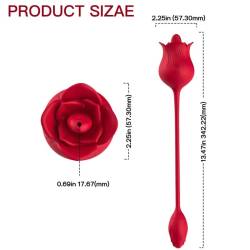 Armony - rosa vibrador estimulador clítoris con cola 10 modos rojo - - 4