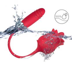 Armony - rosa 3 en 1, estimulador, ondas estimuladoras y up&down con cola rojo - - 3