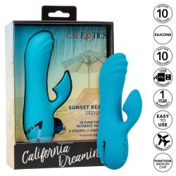 Calexotics - sunset beach seducer vibrador y estimulador 10 funciones azul - - 2 Calexotics - sunset beach seducer vibrador y estimulador 10 funciones azul - - 2