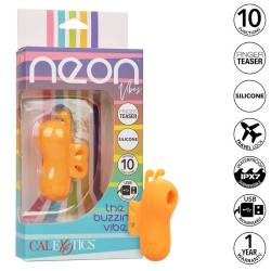 Calexotics - neon vibes the buzzing vibe estimulador de dedo 10 vibraciones naranja - - 2