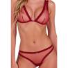 Passion - belissana set sujetador + tanga burdeos s/m - 2