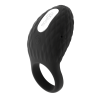 Moressa Zac anillo vibrador texturizado negro de frente