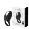 Moressa Zac anillo vibrador texturizado negro junto a su caja