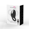 Moressa Zac anillo vibrador texturizado negro dentro de su caja