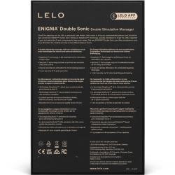 Lelo - enigma double sonic vibrador punto g negro