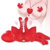 Armony - pinzas para pezones magnética con vibración forma mariposa rojo - 2