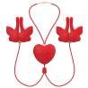 Armony - pinzas para pezones magnética con vibración forma mariposa rojo - 3