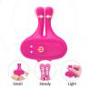 Armony - pinzas para pezones magnética con vibración forma conejo rosa - 3