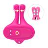 Armony - pinzas para pezones magnética con vibración forma conejo rosa - 5