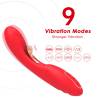 Armony - vibrador con lengua oscilante rojo - 4