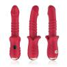 Dildo vibrador Armony punto A rojo, tres vistas