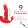 Armony vibrador panty rojo con sus 9 modos y el mando a distancia