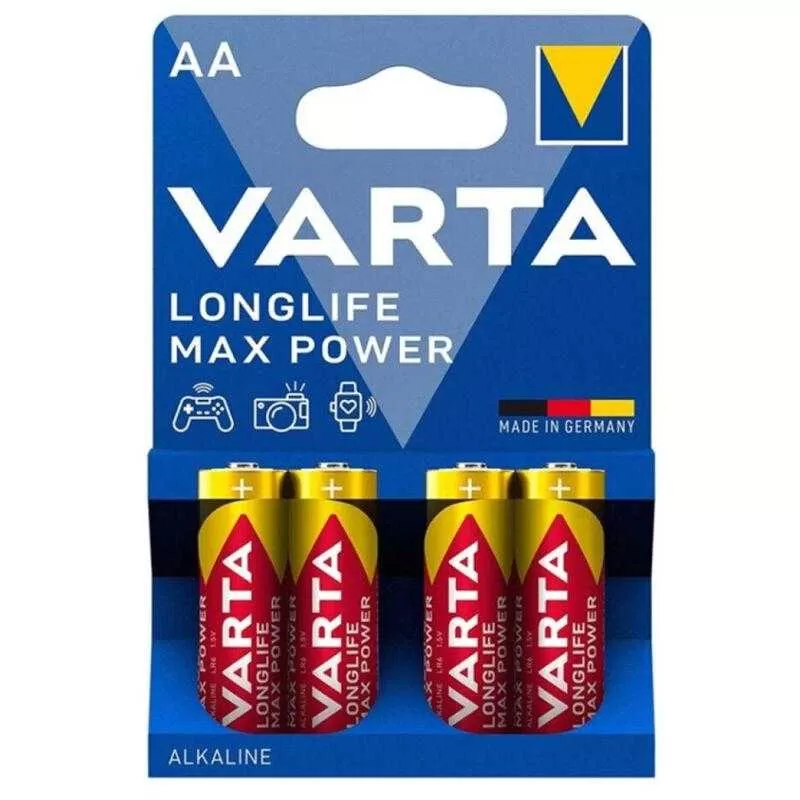 Varta max power pila alcalina aa lr6 blister*4