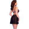 Chilirose - babydoll negro/rojo - 2
