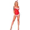 Livco corsetti fashion - sensual snowflake lc 90603 camisa + tanga + diadema - 3