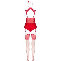 Livco corsetti fashion - limpid snowflakes lc 90604 body + medias + diadema - 4 Livco corsetti fashion - limpid snowflakes lc 90604 body + medias + diadema - 4