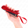 Kink - látigo mini piel de ante rojo 30 cm - 2