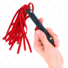 Kink - látigo mini piel de ante rojo 30 cm - 3